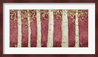 Magnificent Birch Grove Burgundy Crop Fine Art Print