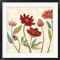 Red Gold Beauties I Crop Framed Print