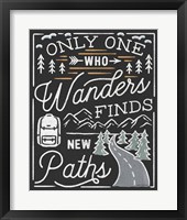 Adventurous VII Black Framed Print