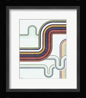 Retro Subway I Framed Print