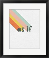 Rainbow Words I Framed Print