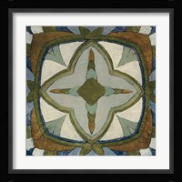 Old World Tile X Framed Print