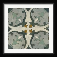 Old World Tile III Framed Print