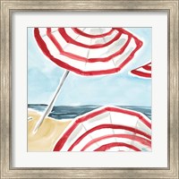 Stripes on the Beach II Fine Art Print