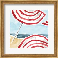 Stripes on the Beach II Fine Art Print