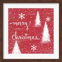 Merry Christmas Trees Fine Art Print