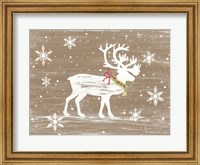 Snowy Reindeer Fine Art Print