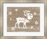Snowy Reindeer Fine Art Print