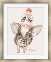 Cozy Pig Fine Art Print