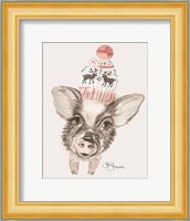 Cozy Pig Fine Art Print