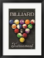 Billiards Tournament Framed Print