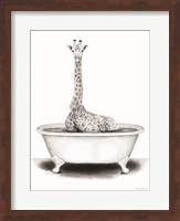 Giraffe in Tub Fine Art Print