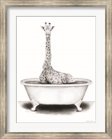 Giraffe in Tub Fine Art Print