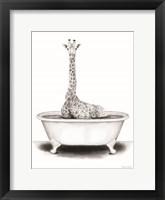 Giraffe in Tub Fine Art Print