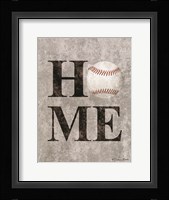 Baseball HOME Framed Print