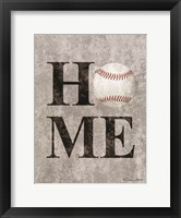 Baseball HOME Framed Print