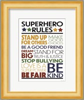 Superhero Rules Fine Art Print