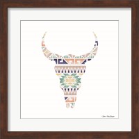Aztec Cow Head Fine Art Print