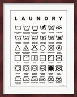 Laundry Symbols Fine Art Print