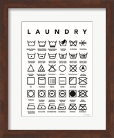 Laundry Symbols Fine Art Print