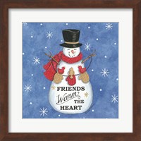 Friends Snowman Fine Art Print