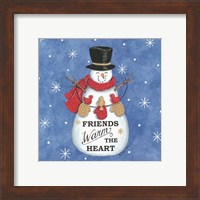 Friends Snowman Fine Art Print