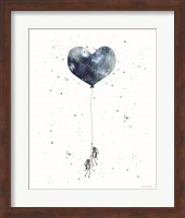 Heart on Balloon Fine Art Print