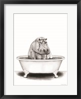 Hippo in Tub Fine Art Print