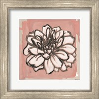 Pink and Gray Floral 2 Fine Art Print