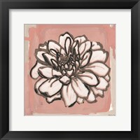 Pink and Gray Floral 2 Fine Art Print