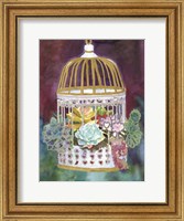 Succulent Bird House Fine Art Print