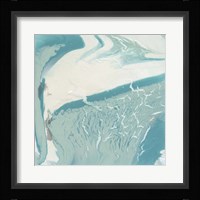 Marbled Aqua II Framed Print