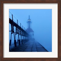 Lighthouse at Night I Fine Art Print