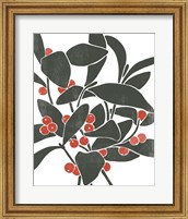 Colorblock Berry Branch I Fine Art Print