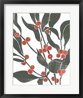 Colorblock Berry Branch II Fine Art Print