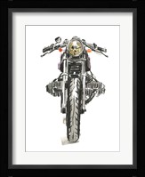 Motorcycles in Ink II Framed Print
