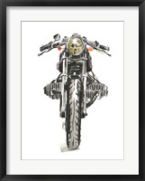 Motorcycles in Ink II Framed Print