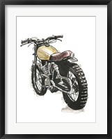 Motorcycles in Ink III Framed Print