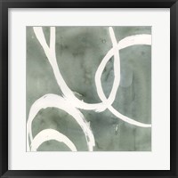 Moss Swirl II Framed Print