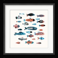 Fish School I Framed Print