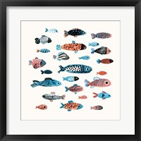 Fish School I Framed Print