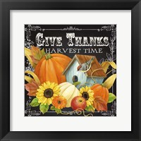 Harvest Greetings II Framed Print