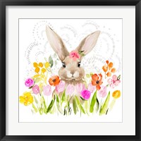 April Flowers & Bunny I Fine Art Print