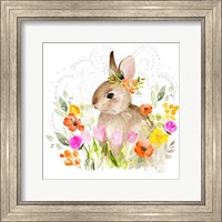 April Flowers & Bunny II Fine Art Print