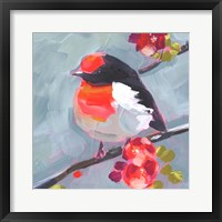Brushstroke Bird I Framed Print