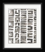 Tribal Geometry II Framed Print