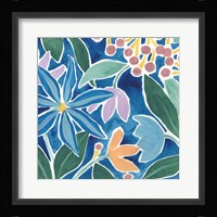 Tiki Square III Framed Print