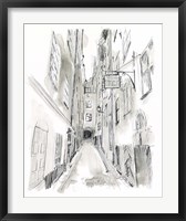 European City Sketch I Fine Art Print