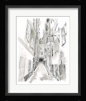 European City Sketch I Fine Art Print
