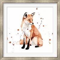 Watercolor Fox II Fine Art Print